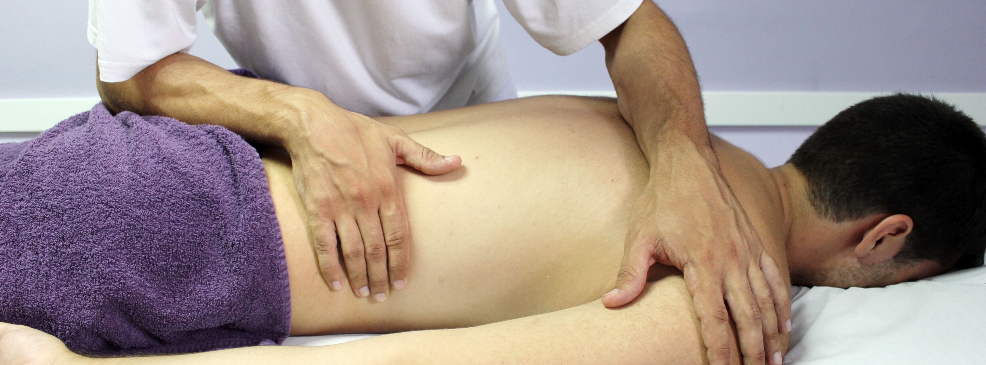 Chiropractor treating a patient